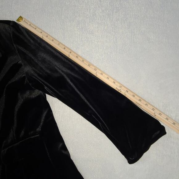 FALL 23rd street womens black velvet blazer Sz XL Dark feminine Goth career - Picture 5 of 11
